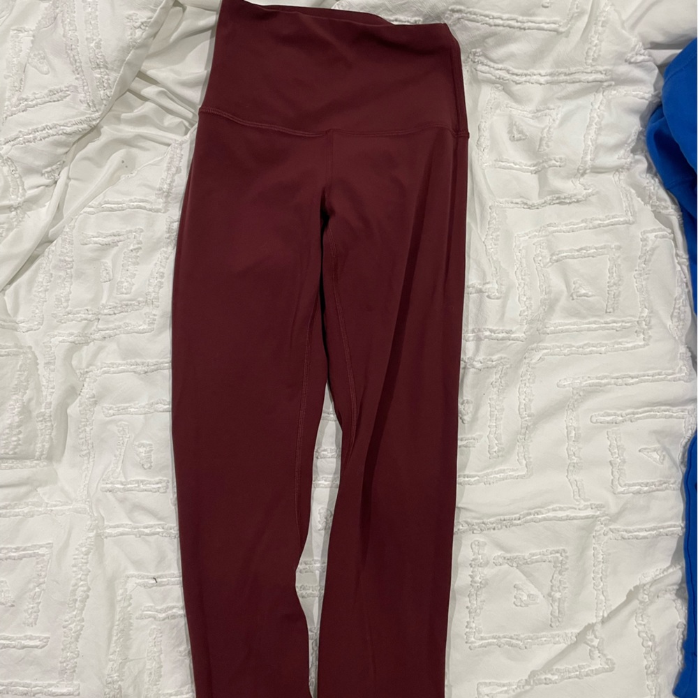 lululemon align red pants( 28”) size 4